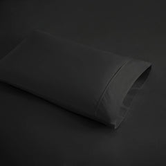 4-Piece Queen Cooling Cotton Blend Sheet Set, Black