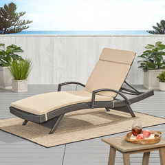 52005.00CUSH-TBGE (1PCS) Salem Outdoor Chaise Lounge Cushion (Without Chaise Lounge)