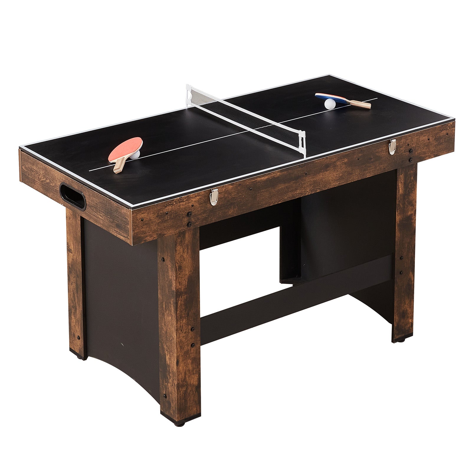 54" Air Hockey Table 3-in-1 Air Powered Combo Table Hockey Ping Pong Foosball