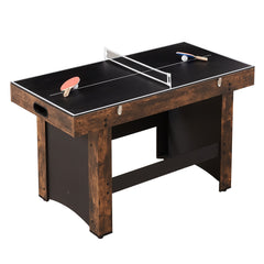 54" Air Hockey Table 3-in-1 Air Powered Combo Table Hockey Ping Pong Foosball