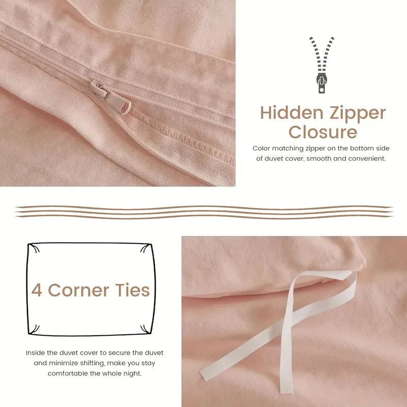 Serta Simply Clean Pleated Duvet cover PINK King