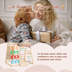 2-in-1 Slide & Climb Set: 9-in-1 Outdoor Playset for Motor Skills, Fun & Safe Play