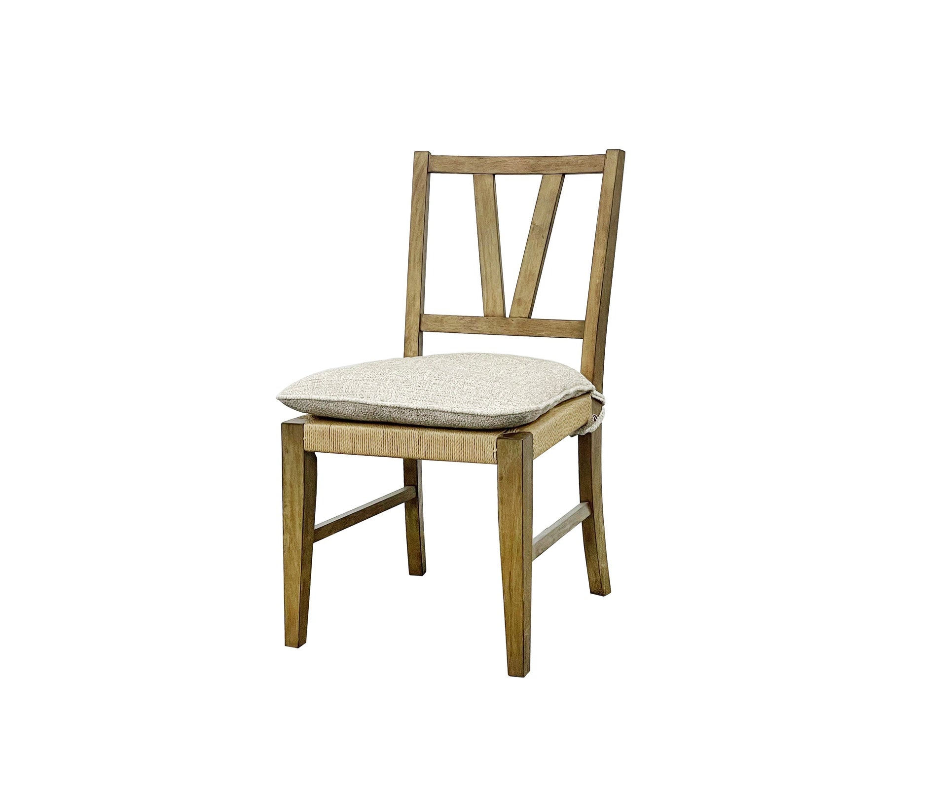Slat Back Chair - Almond ( Set of 2)