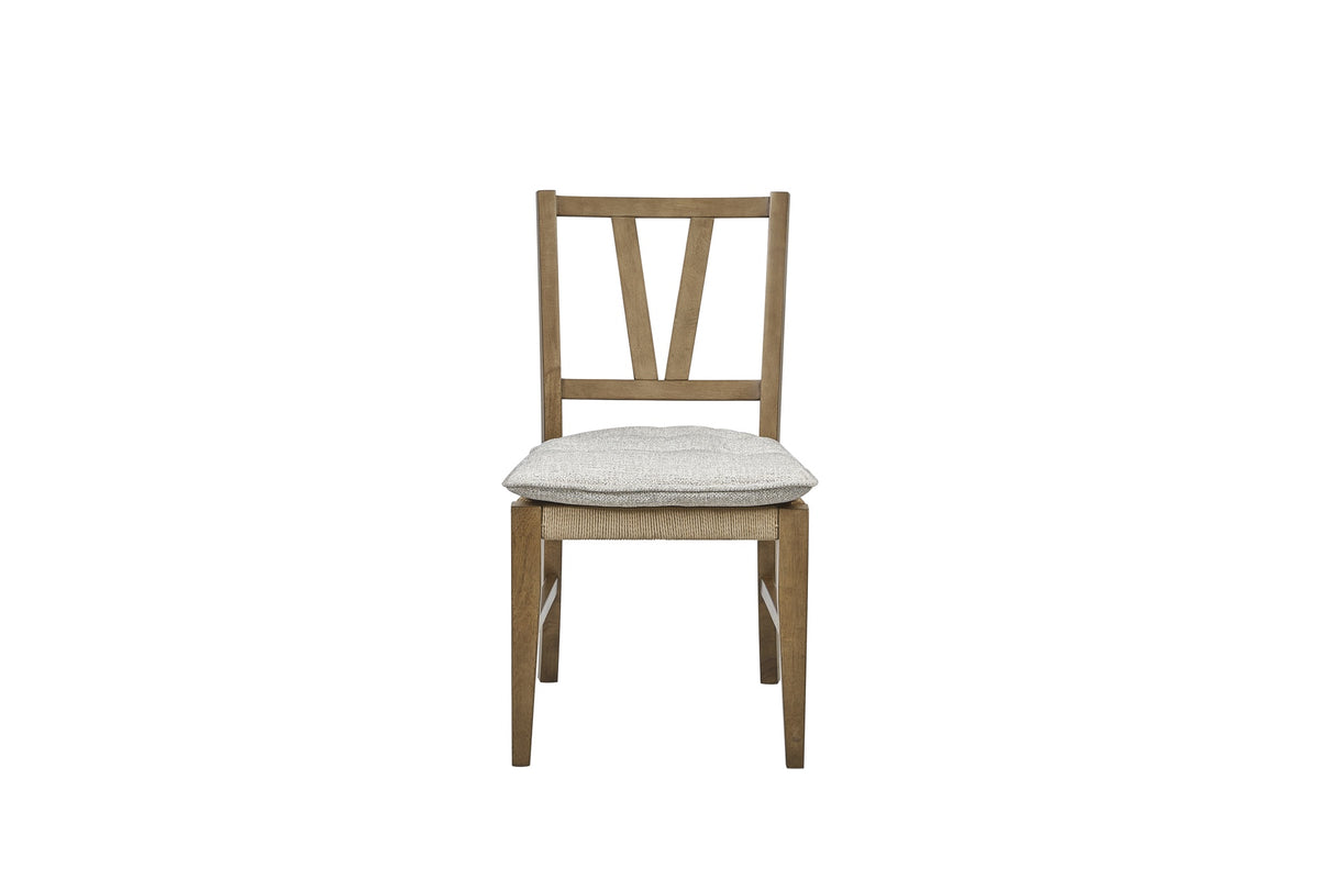 Slat Back Chair - Almond ( Set of 2)