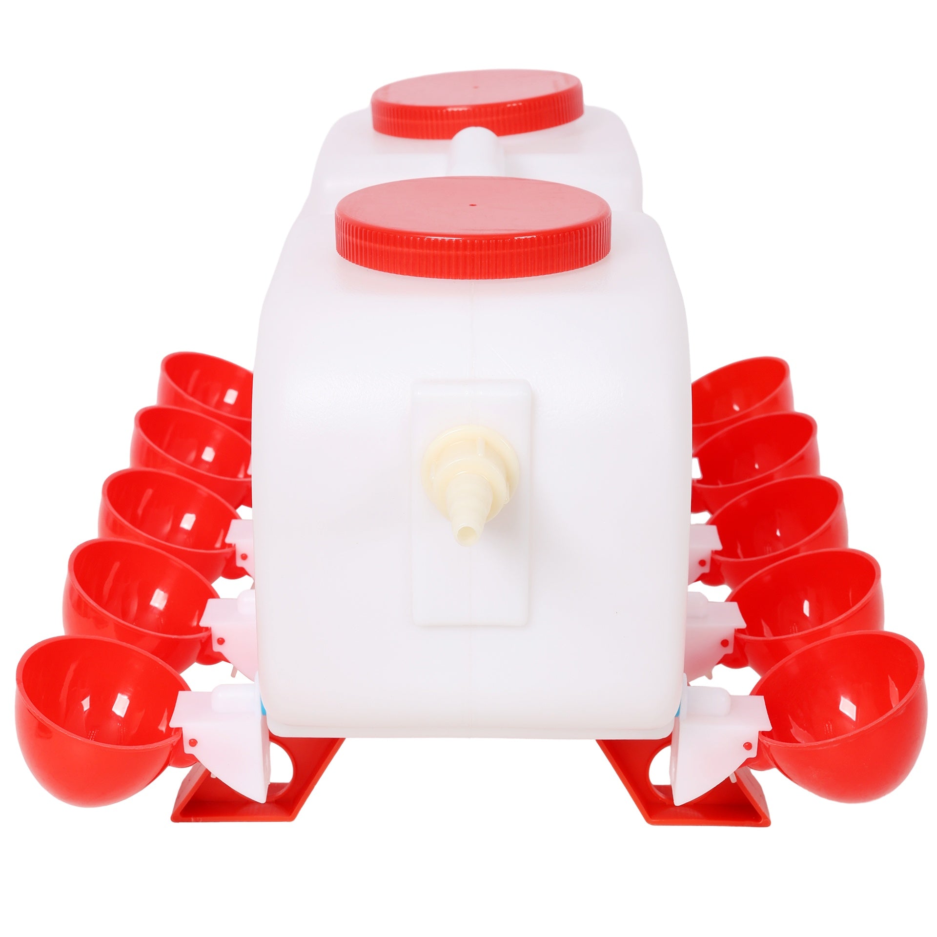 Automatic Chicken Waterer with 10 Drinking Cup,Easy Disassembly and Cleaning Water Dispenser,for Chickens Ducks and Geese