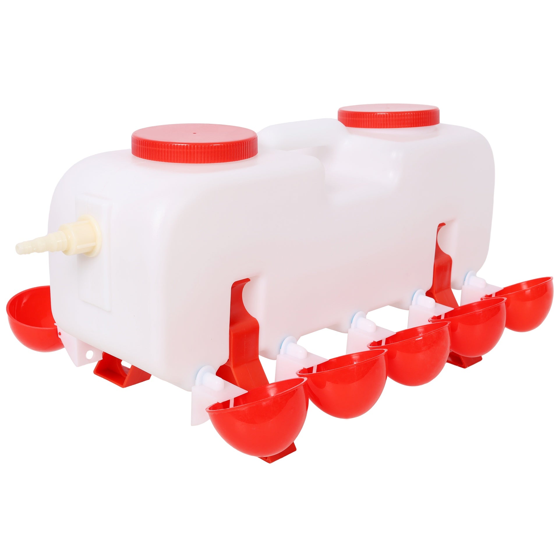 Automatic Chicken Waterer with 10 Drinking Cup,Easy Disassembly and Cleaning Water Dispenser,for Chickens Ducks and Geese