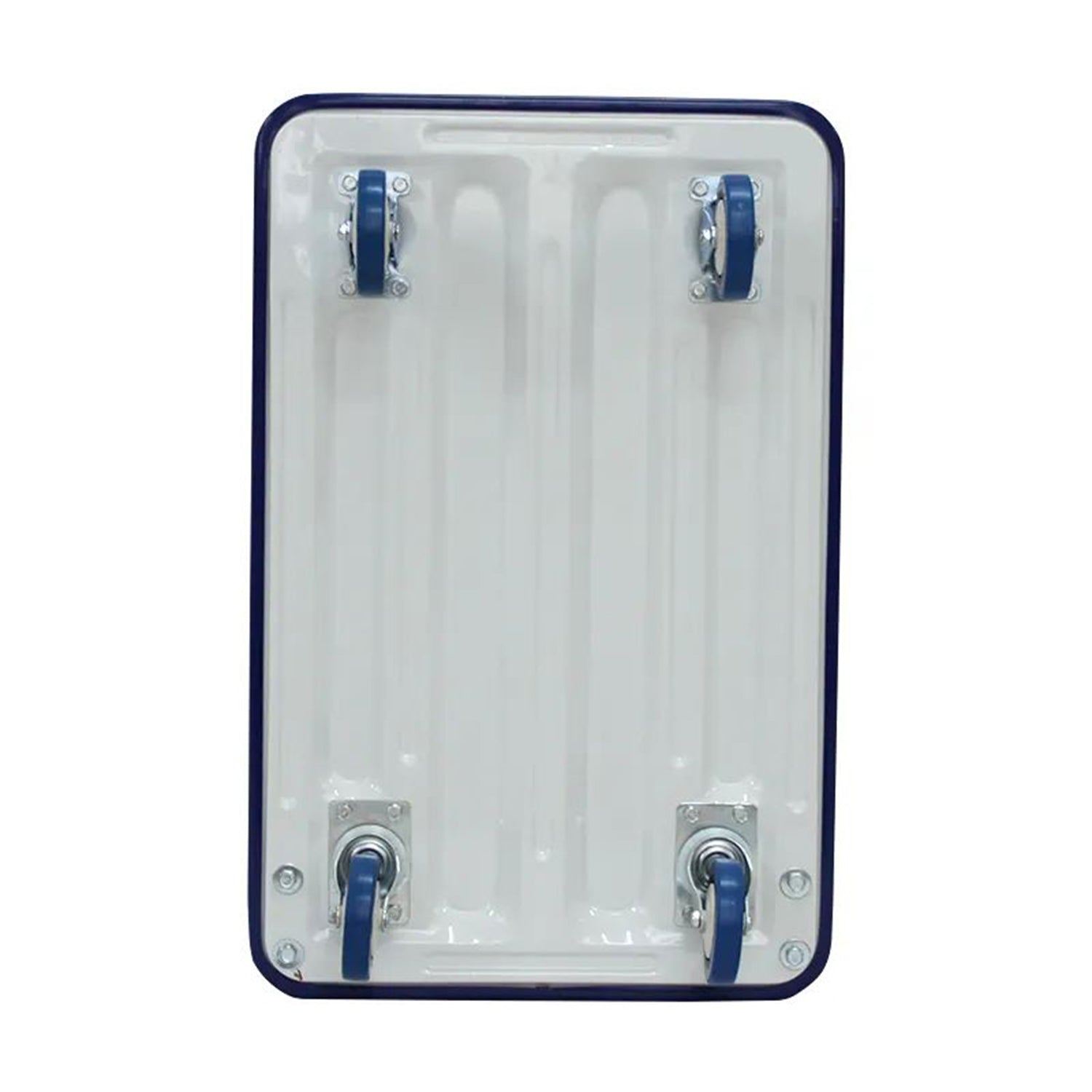 330 lbs. Capacity Platform Truck Hand Flatbed Cart Dolly Folding Moving Push Heavy Duty Rolling Cart in Blue