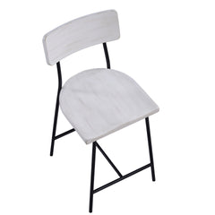 Badin Wood and Metal Modern Counter Stool