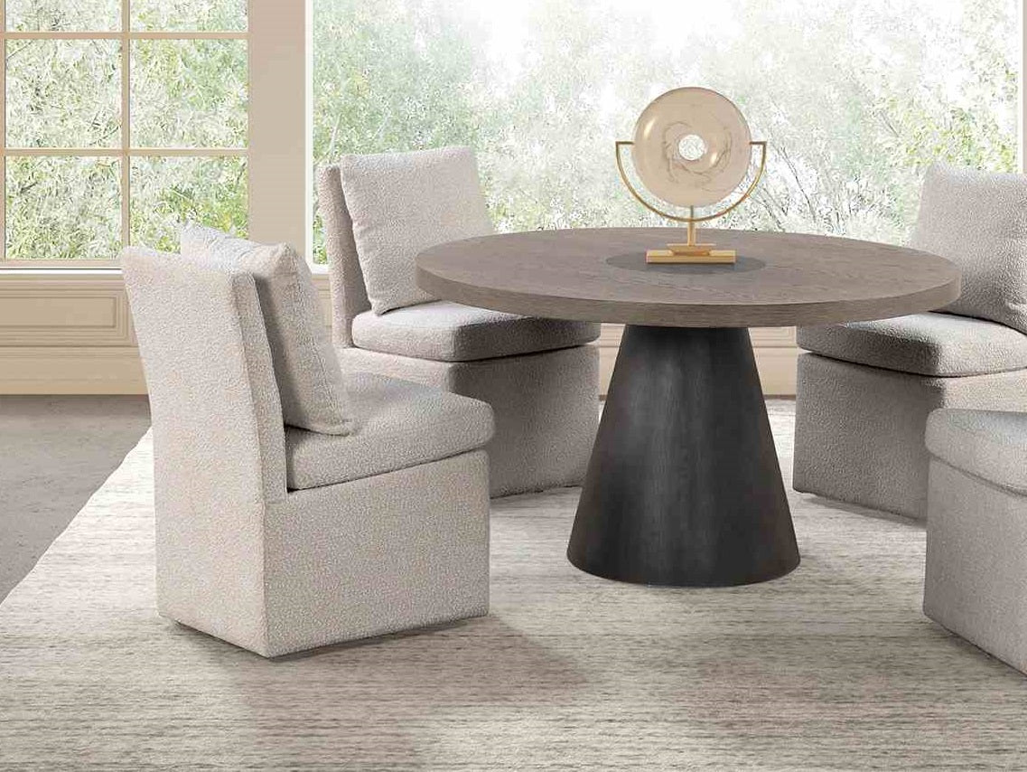 Light Gray Finish Contemporary Style 1pc Dining Chair Casters Removable Back Pillow Dining Room