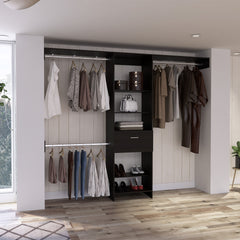 1-Drawer 4-Shelf Closet System Wenge