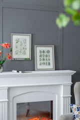 S/2 15.7x19.7" Liana Mirror Framed Wall Art on Mellow Golden Tint Background