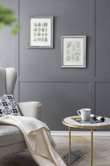 S/2 15.7x19.7" Liana Mirror Framed Wall Art on Mellow Golden Tint Background