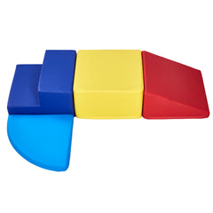 Climbing Toys 4 Piece Foam Climbing Blocks Set for Toddlers and Preschoolers