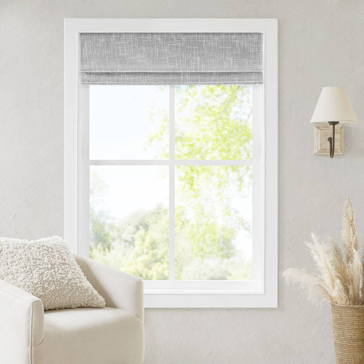1-Piece 29x64" Total Blackout Cordless Roman Shade