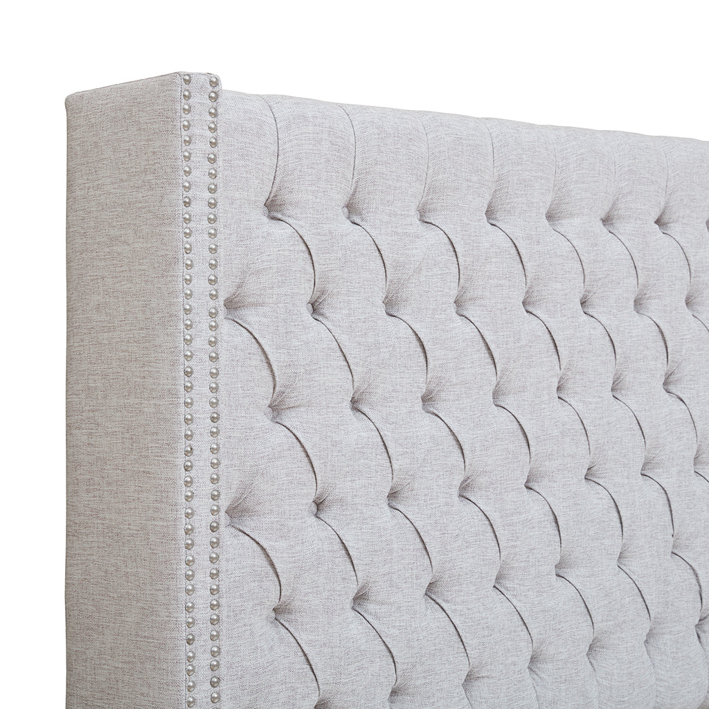 Upholstery Headboard Grey Queen