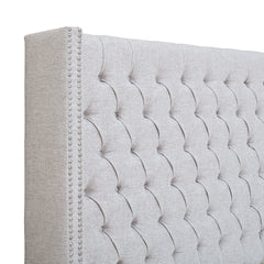 Upholstery Headboard Grey Queen