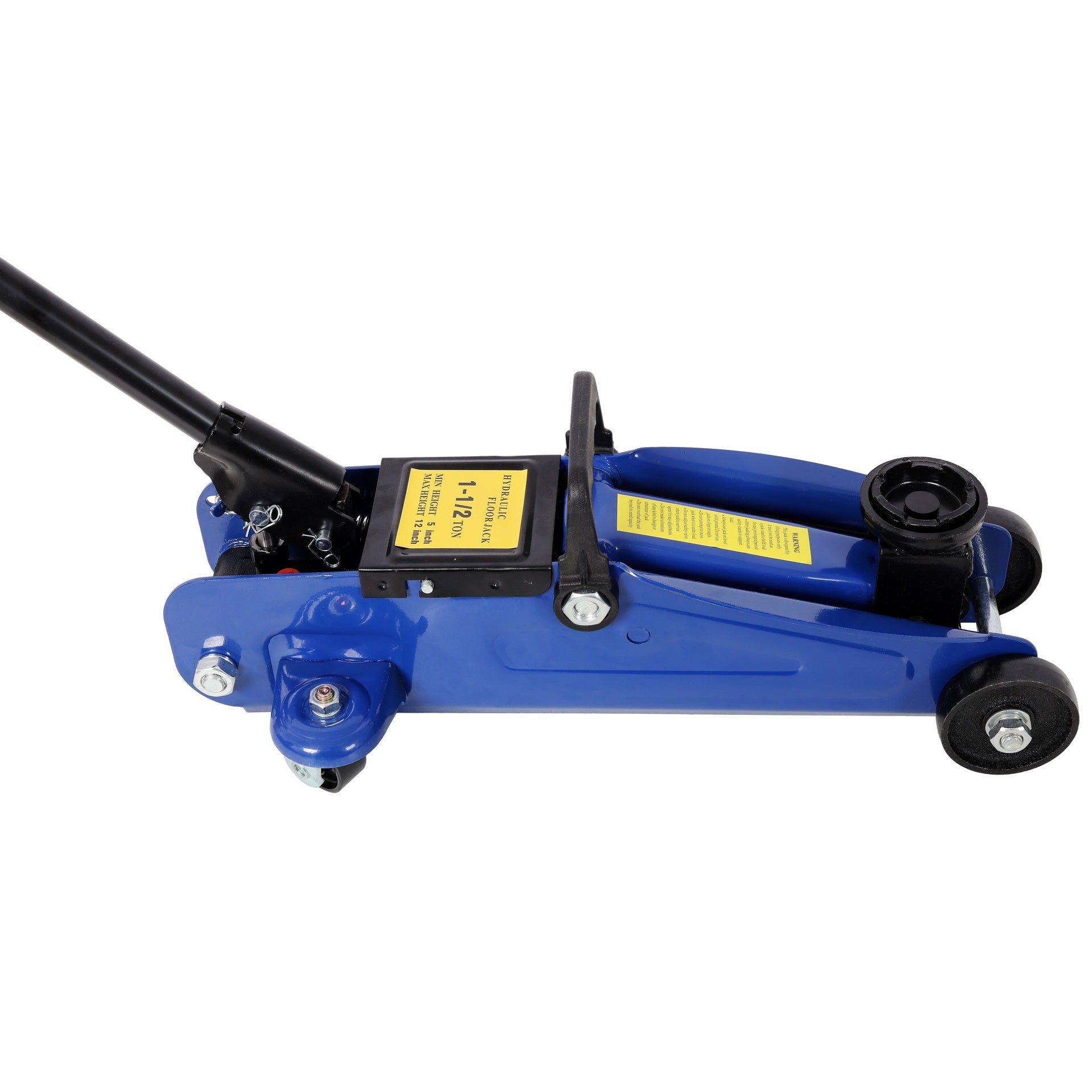 1.5 Ton Low Profile Hydraulic Trolle,Steel Racing Floor Jack,Lifting Range 5"-11.8", Blue Color