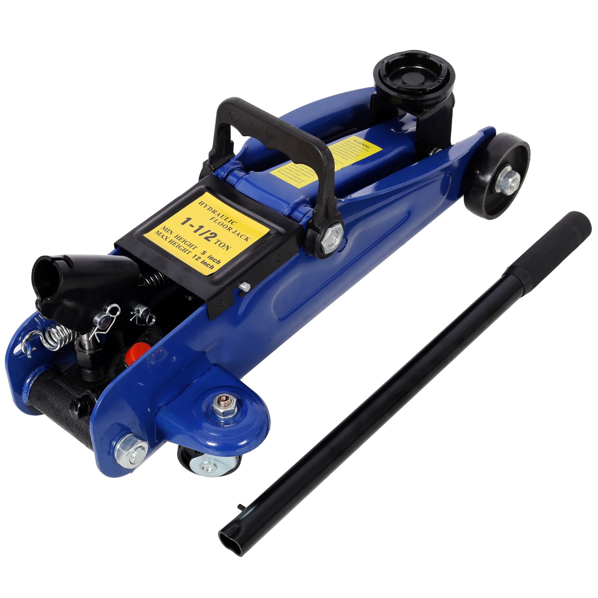 1.5 Ton Low Profile Hydraulic Trolle,Steel Racing Floor Jack,Lifting Range 5"-11.8", Blue Color