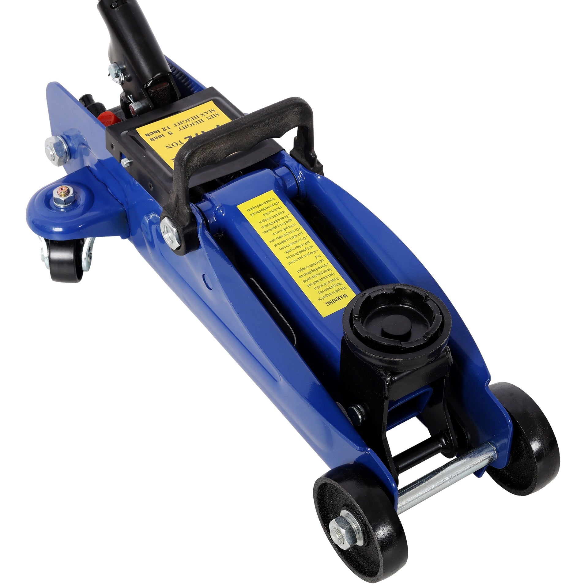1.5 Ton Low Profile Hydraulic Trolle,Steel Racing Floor Jack,Lifting Range 5"-11.8", Blue Color