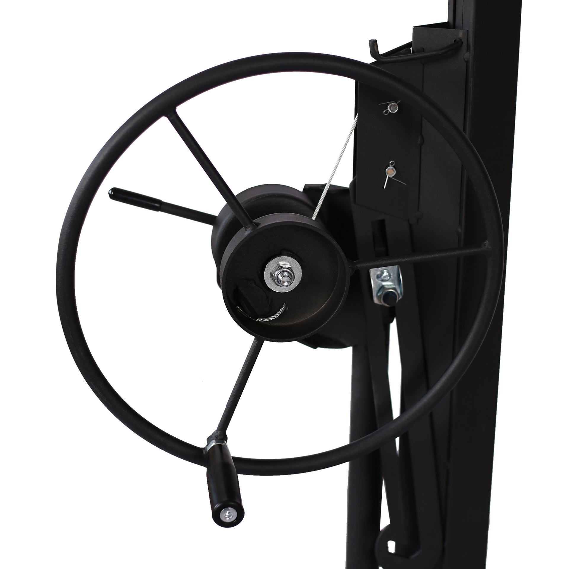 Drywall Lift Panel 11' Lift Drywall Panel Hoist Jack Lifter, black