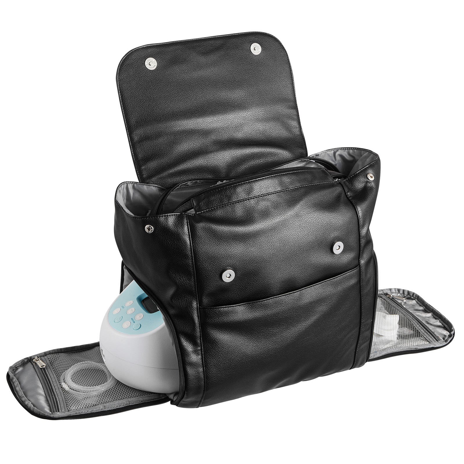 Breast Pump Backpack, Breast Feeding Bag with Ice Pack, Fits for S1/S2, Pumping Accessories & Breastmilk Storage, Portable Pump Carrying Case for Work, Travel and Family Use, Black