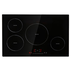 Electric Cooktop, 4 Burners, 30'' Induction Stove Top, Built-in Magnetic Cooktop 7500W, 9 Heating Level Multifunctional Burner, LED Touch Screen with Child Lock & Over-Temperature Protection