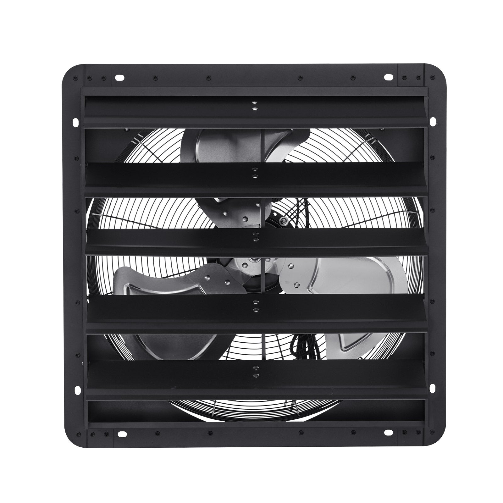20 inch Shutter Exhaust Fan, Wall Mounted Attic Vent Fan with Smart Programming Variable Speed Temperature Control, 4800 CFM,EC Motor,Timer, for Shed,Garage,Greenhouse Ventilation Cooling,Black