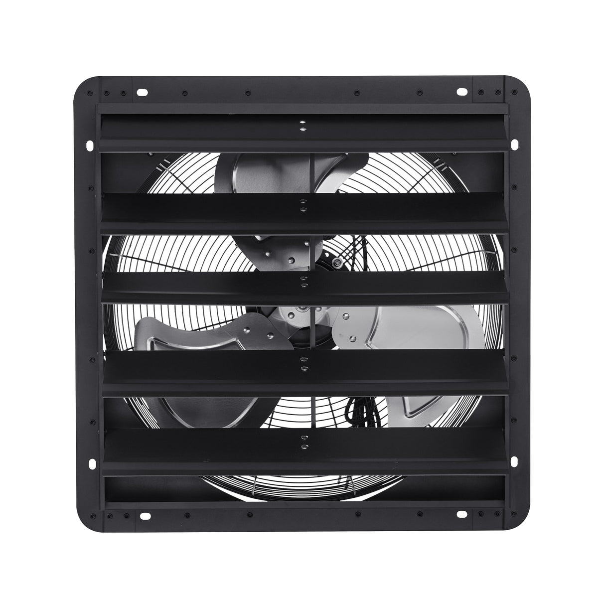 20 inch Shutter Exhaust Fan, Wall Mounted Attic Vent Fan with Smart Programming Variable Speed Temperature Control, 4800 CFM,EC Motor,Timer, for Shed,Garage,Greenhouse Ventilation Cooling,Black