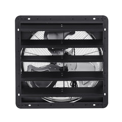 20 inch Shutter Exhaust Fan, Wall Mounted Attic Vent Fan with Smart Programming Variable Speed Temperature Control, 4800 CFM,EC Motor,Timer, for Shed,Garage,Greenhouse Ventilation Cooling,Black