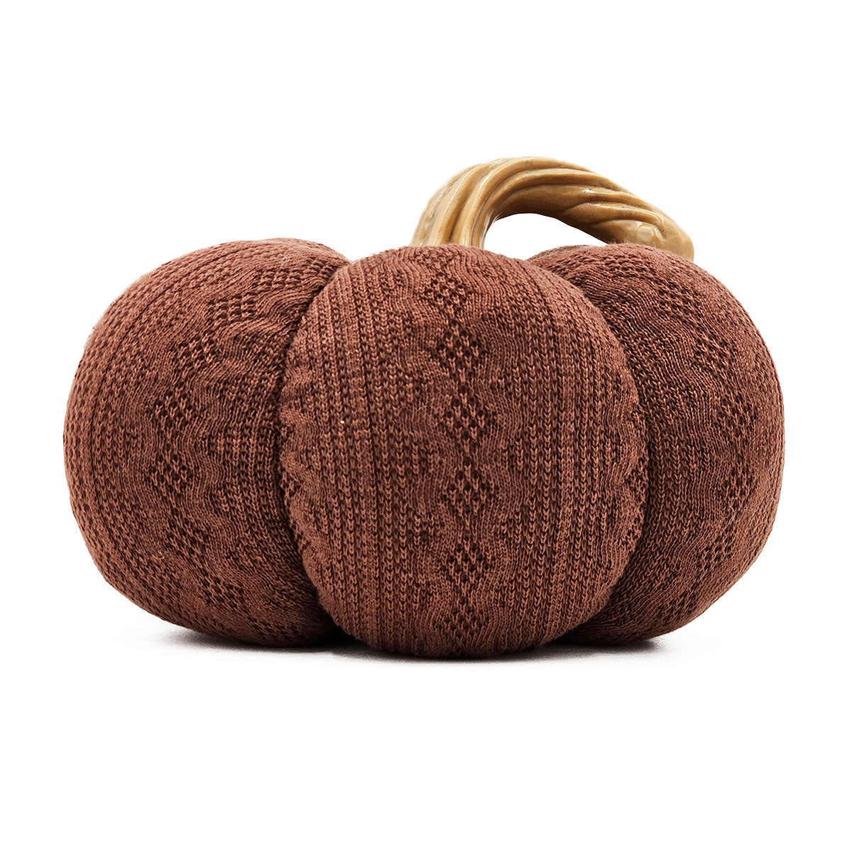 Set of 2, 8.3x8.3x5.3" Dark Brown Pumpkin, Pumpkin Ornament Decor for Holiday Harvest Festival Fall Festival & Thanksgiving