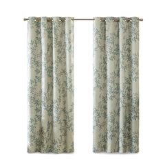 Printed Botanical Blackout Curtain Panel(Only 1 Pc Panel)