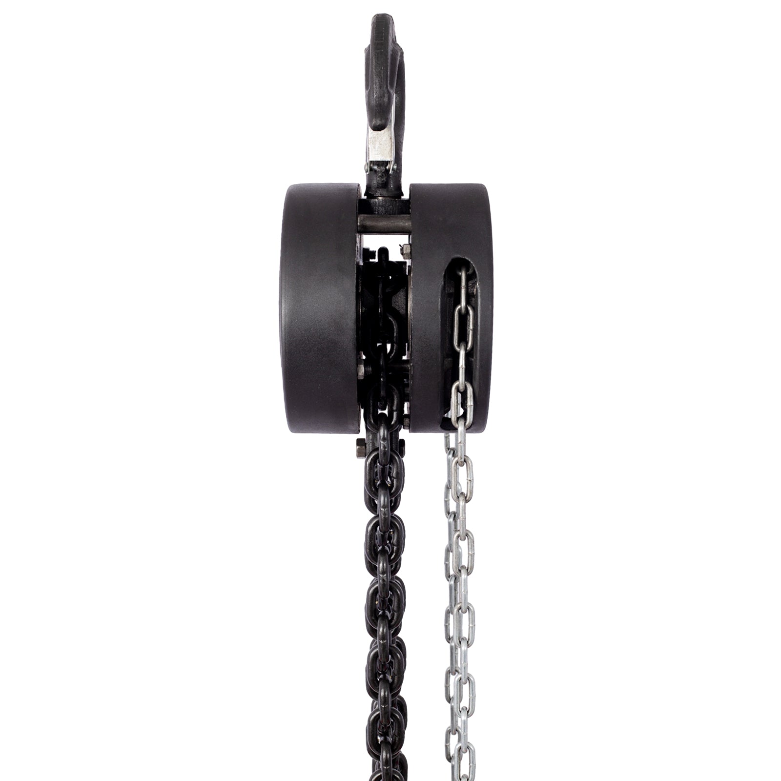 Chain hoist 6600lbs 3T capacity 10ft wIth 2 heavy duty hooks,Manual chain hoist steel construction,Black