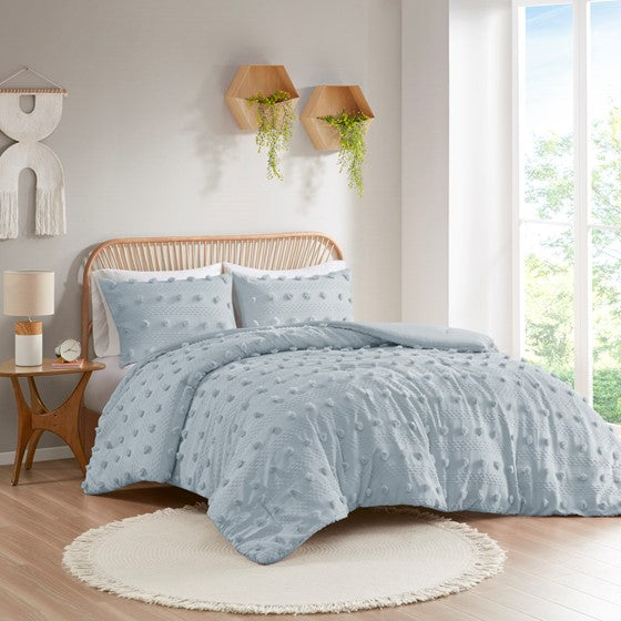 King/Cal King Clip Jacquard Comforter Set