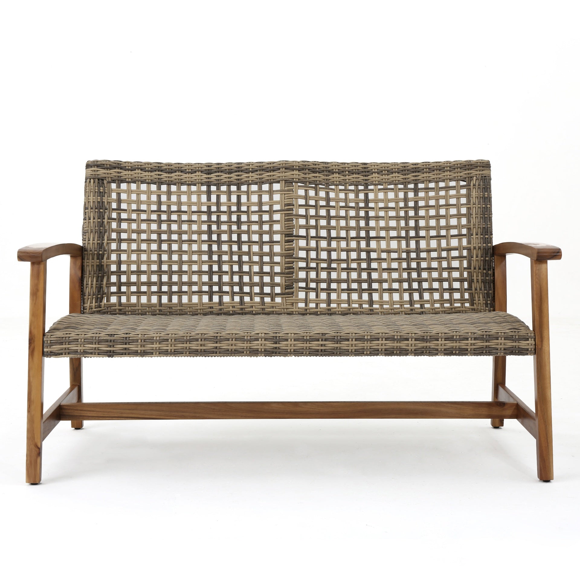 HAMPTON WOOD + WICKER LOVESEAT