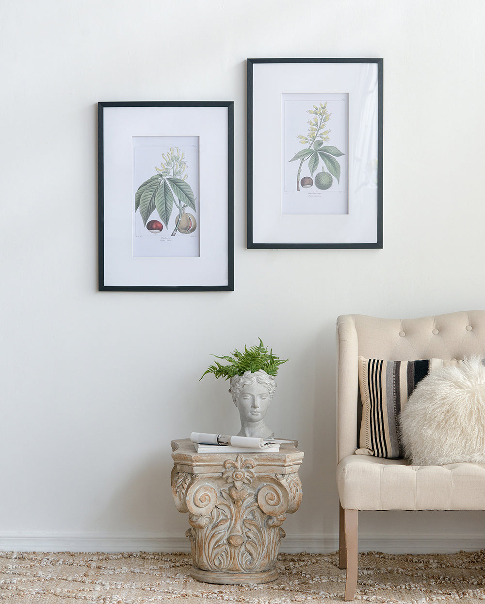 19.7x27.6" Botanical Wall Arts, Home Decor for Living Room, Dining Room, Bedroom, Hallway, Set of 2