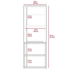 Medicine Cabinet Hazelton, Two Interior Shelves, Black Wengue Finish
