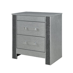 Lorenzo Silver Nightstand