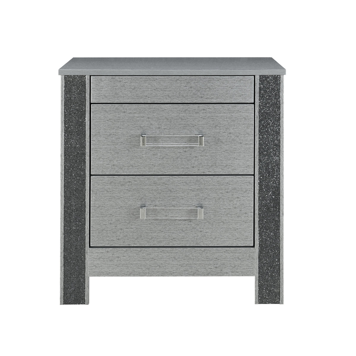 Lorenzo Silver Nightstand