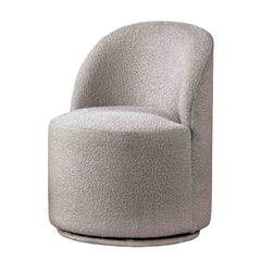 Contemporary Style 1pc Dining Swivel Chair 360 Rotate Light Gray Finish Dining Room