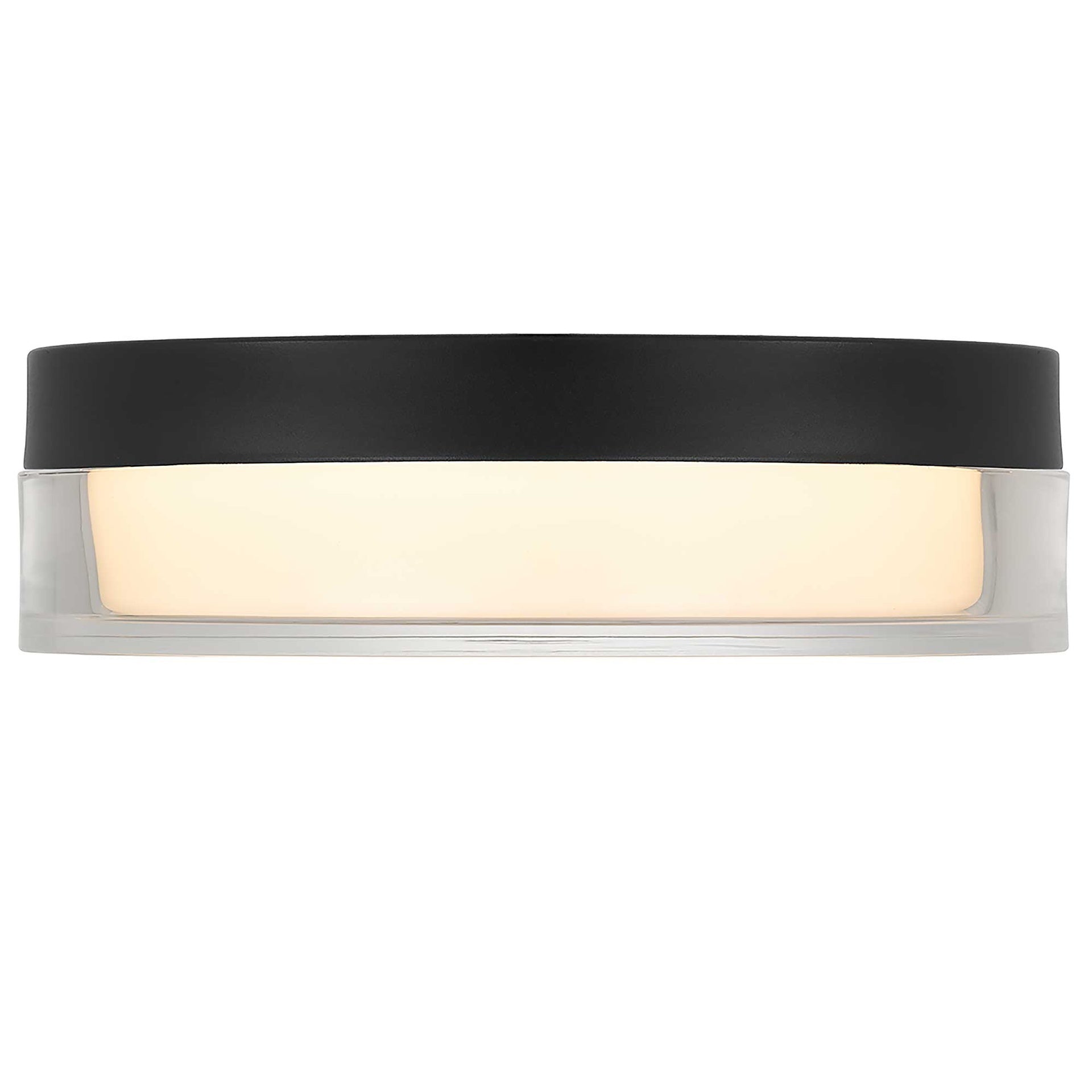 9-inch Black Inegrated LED Flush Mount