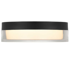 9-inch Black Inegrated LED Flush Mount