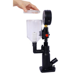 600Bar 8000PSI Diesel Fuel Injector Tester Diesel Injector Nozzle Tester with Dual Scale Gauge to Adjust Injector Nozzle Pressure and Testing Diesel Injector With Adjustable Hand Wheel
