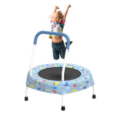 28inch Toddler Trampoline for Kids 1 Year Plus with Handle, Baby Gifts for Boys and Girls, Indoor and Outdoor