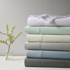4-Piece Full HeiQ Smart Temperature Cotton Blend Sheet Set, Charcoal