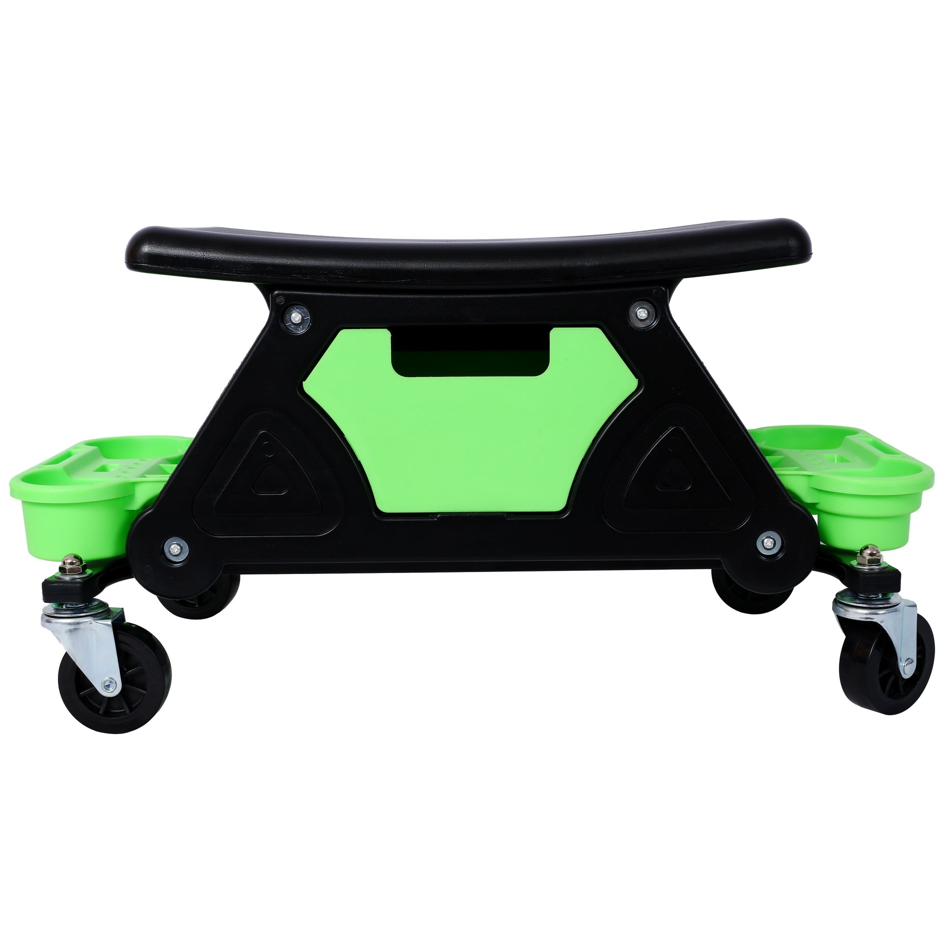 Mechanic Stool 300 LBS Capacity Garage Stool Gift for Men, Heavy Duty Rolling Mechanics Seat, with Three Slide Out Tool Trays and Drawer, Tools for Automotive Auto Repair