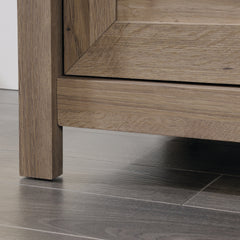 Coastal Dresser with Six Roomy Drawers, Brown Finish