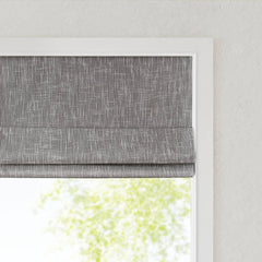 1 PCS 31x64" Total Blackout Cordless Roman Shade Grey
