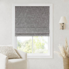 1 PCS 31x64" Total Blackout Cordless Roman Shade Grey
