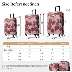 Luggage Sets New Model PC 5pcs, Hardside Lightweight Durable 20" 24" 28" Suitcases  with 8" 14" Cases, Suitcase with Lock Spinner Wheels