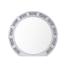 Noralie Mirrored & Faux Diamonds Accent Mirror (Assembled)